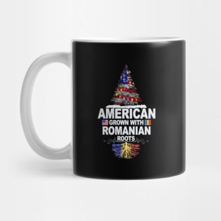 Christmas Tree  American Grown With Romanian Roots - Gift for Romanian From Romania Mug